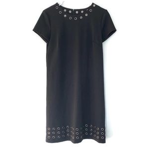 Micheal Kors black dress with silver grommets